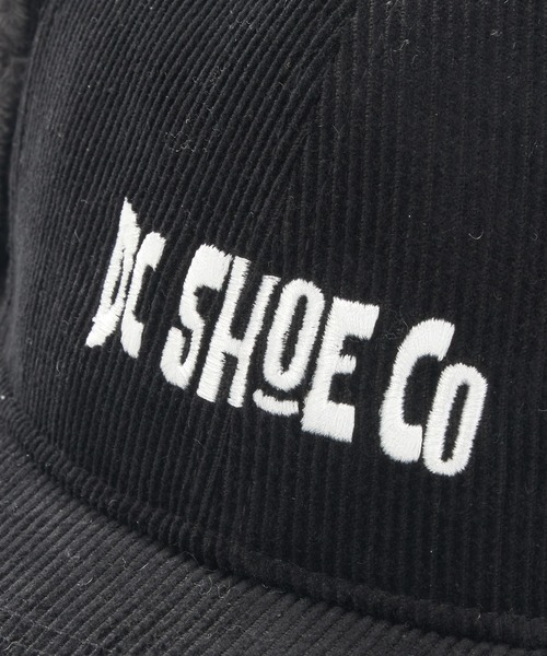 DC SHOES(ディーシーシューズ)の「24 WR CORDUROY FLIGH /DC撥水ロゴワンポイントコーデュロイフライトキャップ(帽子)(キャップ・メンズ・ベージュ系その他/ブラック×ブラック・FREE)」の7枚目の写真