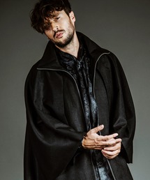 NO ID. | 【NO ID.】High-Collar Inverness Coat / ハイ カラー インバネス コート(その他アウター)