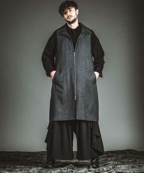 セール】【NO ID.】High-Collar Inverness Coat / ハイ カラー