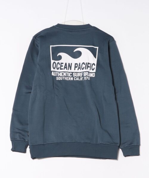 Ocean Pacific（オーシャンパシフィック）の「Ocean Pacific オーシャンパシフィック 軽量 裏起毛 クルーネック スウェット トレーナー（スウェット・メンズ・ネイビー/ブラック/杢グレー・M/LL/L）」の4枚目の写真