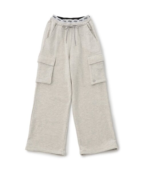 algy（アルジー）の「スウェットゆるカーゴ（カーゴパンツ・キッズ・ブラック/アイボリー/グレー・XX-SMALL/X-SMALL/MEDIUM/SMALL）」の2枚目の写真