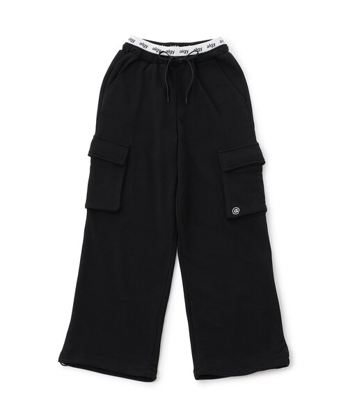 algy（アルジー）の「スウェットゆるカーゴ（カーゴパンツ・キッズ・ブラック/アイボリー/グレー・XX-SMALL/X-SMALL/MEDIUM/SMALL）」の3枚目の写真