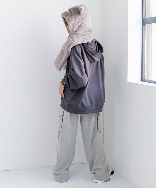 algy（アルジー）の「スウェットゆるカーゴ（カーゴパンツ・キッズ・ブラック/アイボリー/グレー・XX-SMALL/X-SMALL/MEDIUM/SMALL）」の15枚目の写真