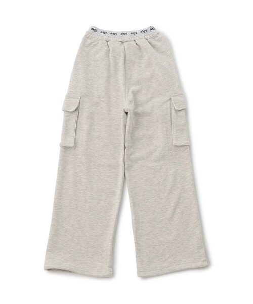 algy（アルジー）の「スウェットゆるカーゴ（カーゴパンツ・キッズ・ブラック/アイボリー/グレー・XX-SMALL/X-SMALL/MEDIUM/SMALL）」の9枚目の写真