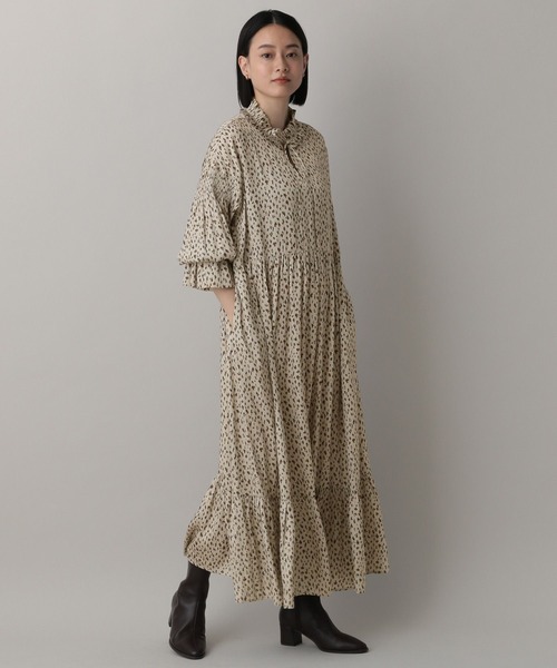 A part by(アパートバイ)の「フリルティアードワンピース(ワンピース・レディース・ベージュ/ブラック/レッド系その他6・FREE)」の19枚目の写真