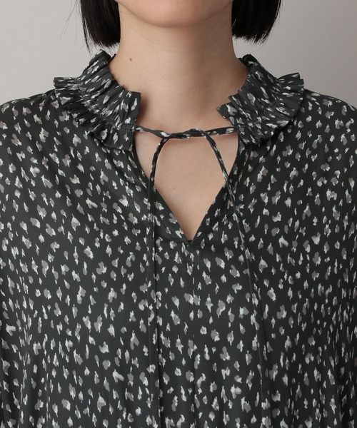 A part by(アパートバイ)の「フリルティアードワンピース(ワンピース・レディース・ベージュ/ブラック/レッド系その他6・FREE)」の5枚目の写真