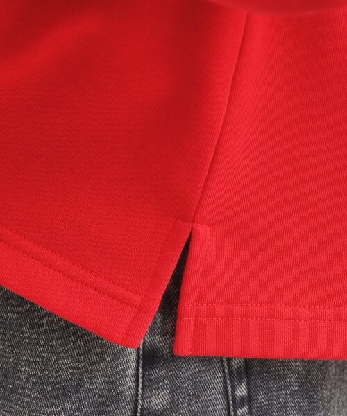 Cutie Blonde(キューティーブロンド)の「【なめらかタッチ/洗濯機可】スキッパーポロスウェット(スウェット・レディース・ワインレッド/ブラック/アイボリー・00)」の22枚目の写真