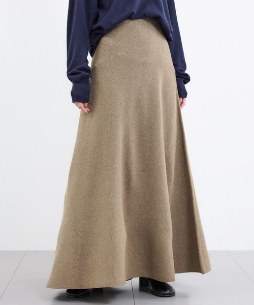 BARNYARDSTORM（バンヤードストーム）の「BARNYARDSTORM / 総針フレアスカート【WEB限定】（スカート・レディース・グレー/ブラック/ブラウン/ホワイト系その他・FREE）」の4枚目の写真