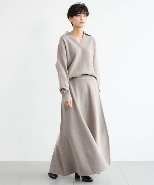 BARNYARDSTORM（バンヤードストーム）の「BARNYARDSTORM / 総針フレアスカート【WEB限定】（スカート・レディース・グレー/ブラック/ブラウン/ホワイト系その他・FREE）」の6枚目の写真