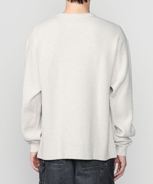 GOLD(ゴールド)の「gold | コットン ヘビーサーマル 長袖クルーネックTシャツ MEN(Tシャツ/カットソー・メンズ・ブラック/オートミール・M/L)」の10枚目の写真