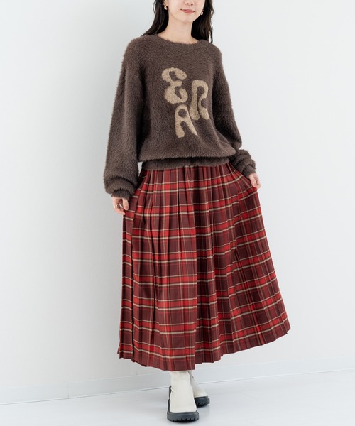 ANNA LUNA(アンナルナ)の「【ANNA LUNA】クラシカル な チェック が目を引く プリーツ スカート(スカート・レディース・ネイビー/レッド・MEDIUM)」の11枚目の写真