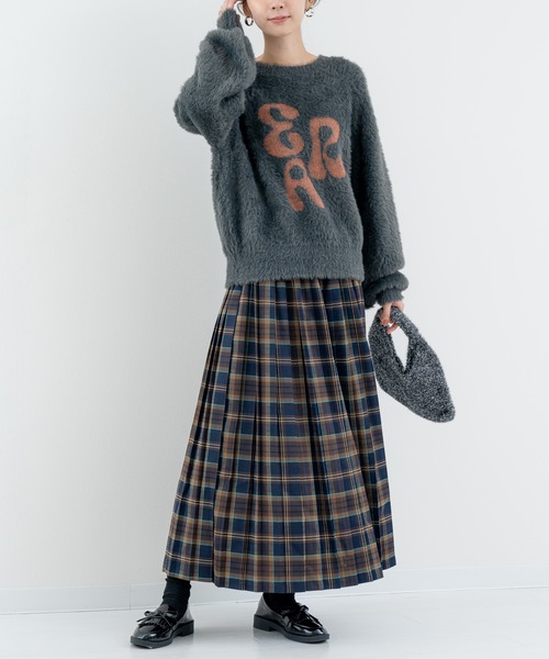 ANNA LUNA(アンナルナ)の「【ANNA LUNA】クラシカル な チェック が目を引く プリーツ スカート(スカート・レディース・ネイビー/レッド・MEDIUM)」の21枚目の写真