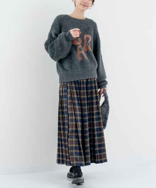 ANNA LUNA(アンナルナ)の「【ANNA LUNA】クラシカル な チェック が目を引く プリーツ スカート(スカート・レディース・ネイビー/レッド・MEDIUM)」の22枚目の写真