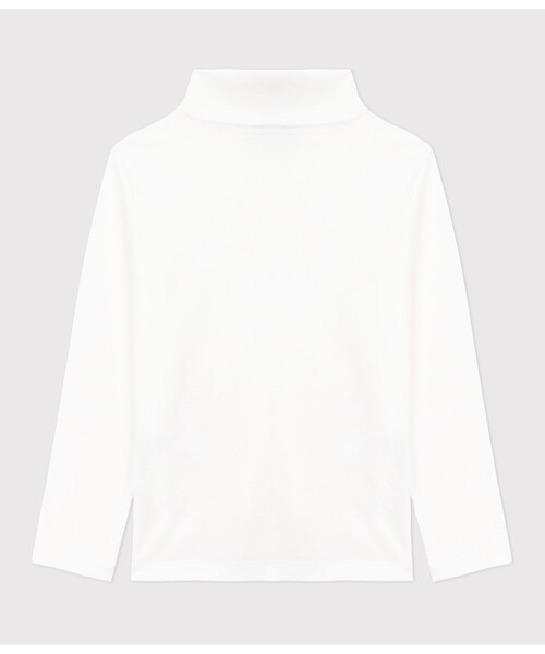 PETIT BATEAU（プチバトー）の「タートルネック長袖Ｔシャツ（Tシャツ/カットソー・キッズ・ロイヤルブルー/オフホワイト/ブルー/グリーン/ライトピンク/レッド・6YEAR/8YEAR/10YEAR/12YEAR）」の7枚目の写真