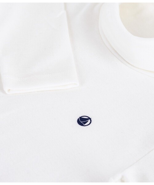 PETIT BATEAU（プチバトー）の「タートルネック長袖Ｔシャツ（Tシャツ/カットソー・キッズ・ロイヤルブルー/オフホワイト/ブルー/グリーン/ライトピンク/レッド・6YEAR/8YEAR/10YEAR/12YEAR）」の8枚目の写真