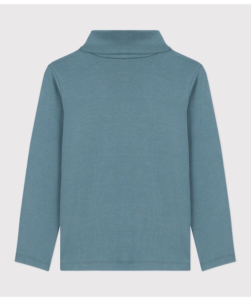 PETIT BATEAU（プチバトー）の「タートルネック長袖Ｔシャツ（Tシャツ/カットソー・キッズ・ロイヤルブルー/オフホワイト/ブルー/グリーン/ライトピンク/レッド・6YEAR/8YEAR/10YEAR/12YEAR）」の13枚目の写真