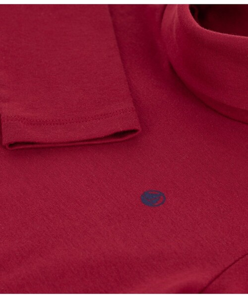 PETIT BATEAU（プチバトー）の「タートルネック長袖Ｔシャツ（Tシャツ/カットソー・キッズ・ロイヤルブルー/オフホワイト/ブルー/グリーン/ライトピンク/レッド・6YEAR/8YEAR/10YEAR/12YEAR）」の16枚目の写真