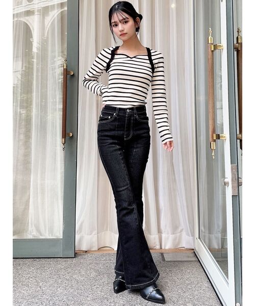 RESEXXY スタイルメイクフレアデニム スタイルメイクフレアデニムパンツ｜リゼクシーの通販｜&mall（アンド