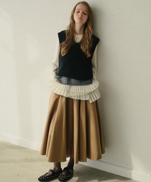 LE CIEL BLEU（ルシェルブルー）の「ストラクチャードサークルスカート / Structured Circle Skirt（スカート）」