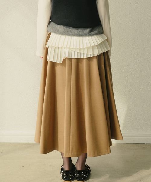 LE CIEL BLEU（ルシェルブルー）の「ストラクチャードサークルスカート / Structured Circle Skirt（スカート・レディース・キャメル/チャコールグレー・34/36/38）」の16枚目の写真