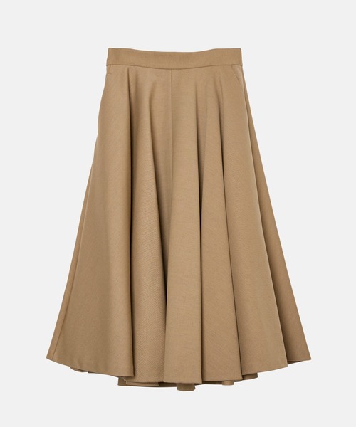 LE CIEL BLEU（ルシェルブルー）の「ストラクチャードサークルスカート / Structured Circle Skirt（スカート・レディース・キャメル/チャコールグレー・34/36/38）」の17枚目の写真