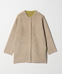 A DAY IN THE LIFE UNITED ARROWS | ダブルフェイス フェザーニットコート <A DAY IN THE LIFE>(その他アウター)