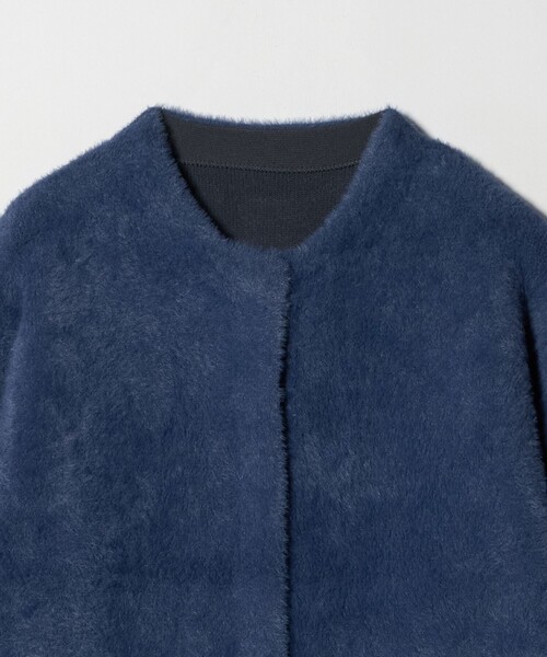 A DAY IN THE LIFE UNITED ARROWS(アデイインザライフユナイテッドアローズ)の「ダブルフェイス フェザーニットコート <A DAY IN THE LIFE>(その他アウター・レディース・ブラウン系/ロイヤルブルー/ベージュ/ダークグレー/オレンジ・FREE)」の18枚目の写真