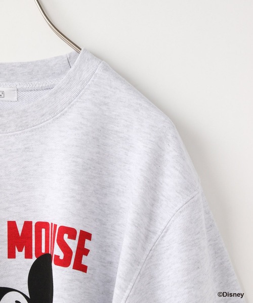 LOWRYS FARM（ローリーズファーム）の「ＭＩＣＫＥＹ／ウラケプルオーバーＬＳ　613122（スウェット・レディース・グレー/チャコールグレー・FREE）」の6枚目の写真