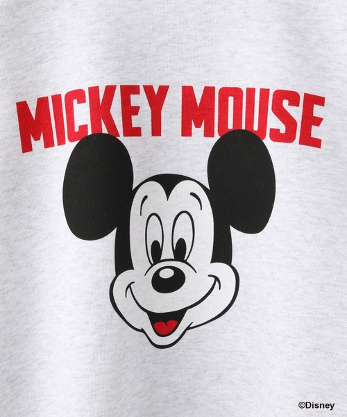 LOWRYS FARM（ローリーズファーム）の「ＭＩＣＫＥＹ／ウラケプルオーバーＬＳ　613122（スウェット・レディース・グレー/チャコールグレー・FREE）」の12枚目の写真