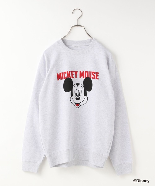 LOWRYS FARM（ローリーズファーム）の「ＭＩＣＫＥＹ／ウラケプルオーバーＬＳ　613122（スウェット・レディース・グレー/チャコールグレー・FREE）」の3枚目の写真