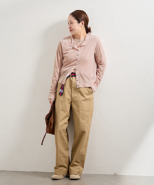 JOURNAL STANDARD（ジャーナルスタンダード）の「ハリヌキベロアカーディガン（カーディガン/ボレロ・レディース・ピンク/ボルドー/ネイビー・FREE）」の6枚目の写真