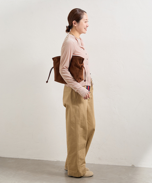 JOURNAL STANDARD（ジャーナルスタンダード）の「ハリヌキベロアカーディガン（カーディガン/ボレロ・レディース・ピンク/ボルドー/ネイビー・FREE）」の7枚目の写真