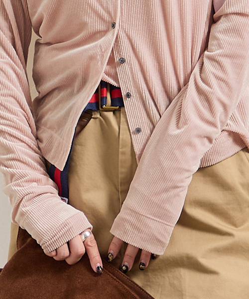 JOURNAL STANDARD（ジャーナルスタンダード）の「ハリヌキベロアカーディガン（カーディガン/ボレロ・レディース・ピンク/ボルドー/ネイビー・FREE）」の10枚目の写真