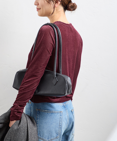 JOURNAL STANDARD（ジャーナルスタンダード）の「ハリヌキベロアカーディガン（カーディガン/ボレロ・レディース・ピンク/ボルドー/ネイビー・FREE）」の16枚目の写真