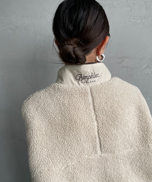 GYMPHLEX/ジムフレックス] COZY LIGHT ボアフリースショートベスト