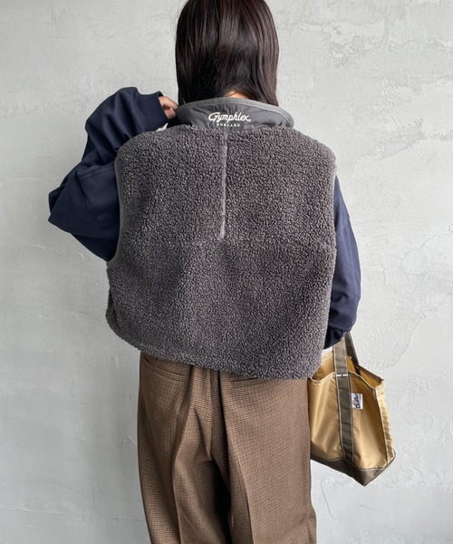 セール】[GYMPHLEX/ジムフレックス] COZY LIGHT ボアフリースショート