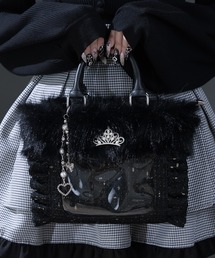 ショルダーバッグ（ブラック/黒色系・ビジュー）ファッション