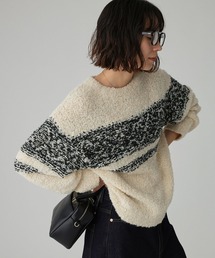 BABYLONE | ブークレーバイカラープルオーバー(ニット/セーター)