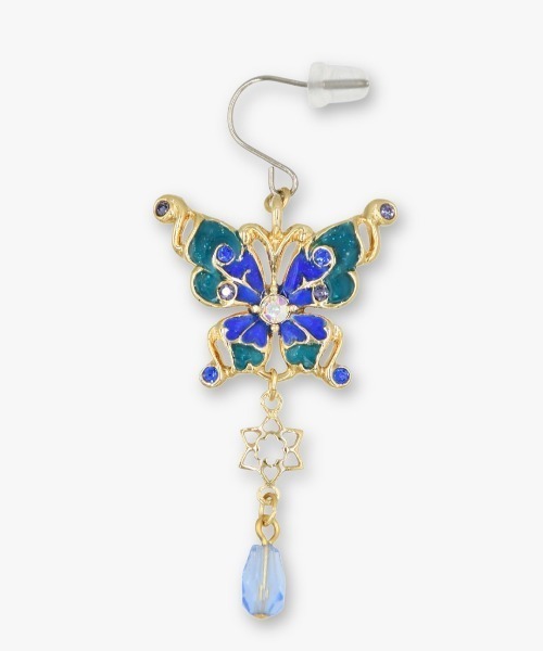 ANNA SUI(アナスイ)の「蝶モチーフ ピアス(ピアス(両耳用)・レディース・ブルー/ピンク・ONE SIZE)」の3枚目の写真