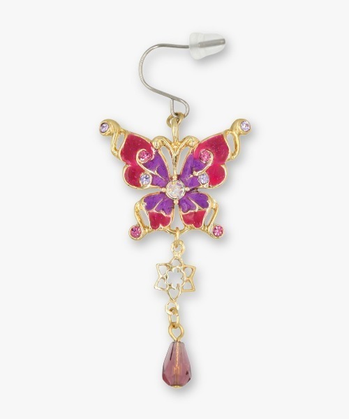 ANNA SUI(アナスイ)の「蝶モチーフ ピアス(ピアス(両耳用)・レディース・ブルー/ピンク・ONE SIZE)」の5枚目の写真