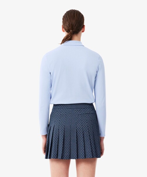 LACOSTE(ラコステ)の「ヒートレギュレーション&UVカット鹿の子ゴルフポロシャツ(ポロシャツ・レディース・ライトブルー/ホワイト/ネイビー/アクア・34/36/38)」の16枚目の写真