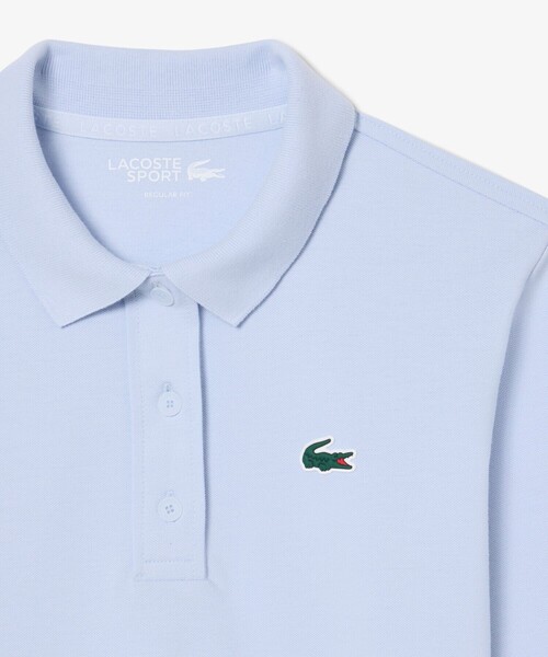 LACOSTE(ラコステ)の「ヒートレギュレーション&UVカット鹿の子ゴルフポロシャツ(ポロシャツ・レディース・ライトブルー/ホワイト/ネイビー/アクア・34/36/38)」の18枚目の写真