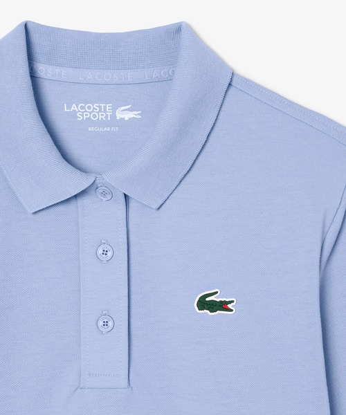 LACOSTE(ラコステ)の「ヒートレギュレーション&UVカット鹿の子ゴルフポロシャツ(ポロシャツ・レディース・ライトブルー/ホワイト/ネイビー/アクア・34/36/38)」の15枚目の写真