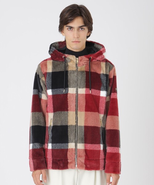 BLACK LABEL CRESTBRIDGE(ブラックレーベル・クレストブリッジ)の「【10th ANNIVERSARY】プレミアムシャギークレストブリッジチェックパーカー(パーカー・メンズ・レッド系その他2・M/L/XL/S)」の3枚目の写真