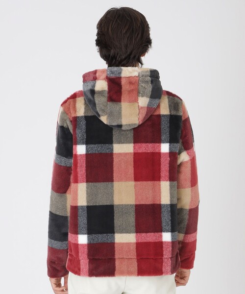 BLACK LABEL CRESTBRIDGE(ブラックレーベル・クレストブリッジ)の「【10th ANNIVERSARY】プレミアムシャギークレストブリッジチェックパーカー(パーカー・メンズ・レッド系その他2・M/L/XL/S)」の5枚目の写真