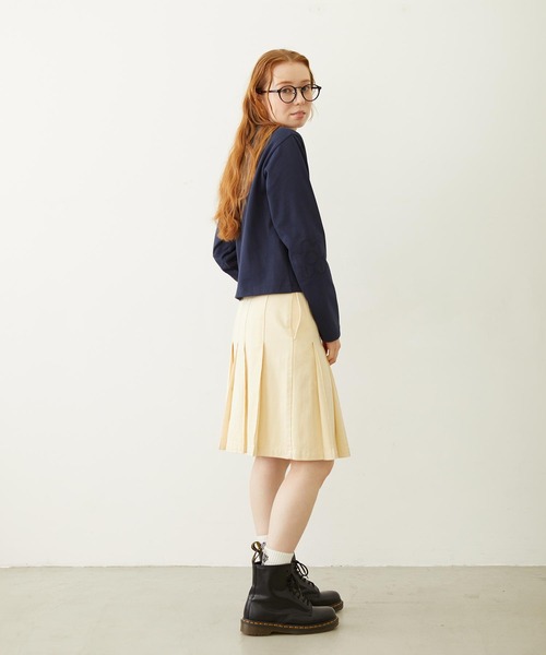 MILKFED.（ミルクフェド）の「PLEATED DENIM SKIRT（デニムスカート・レディース・オフホワイト/ライトブルー/ブラック・ONE SIZE）」の18枚目の写真