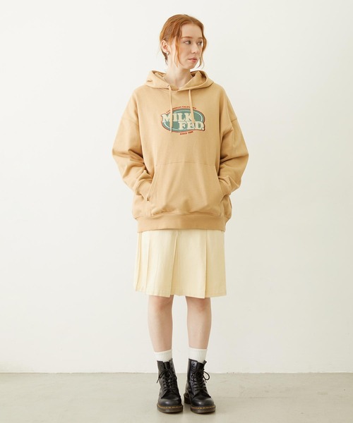 MILKFED.（ミルクフェド）の「PLEATED DENIM SKIRT（デニムスカート・レディース・オフホワイト/ライトブルー/ブラック・ONE SIZE）」の14枚目の写真