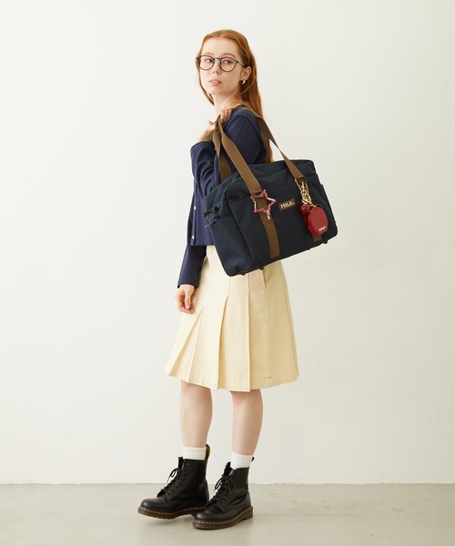 MILKFED.（ミルクフェド）の「PLEATED DENIM SKIRT（デニムスカート・レディース・オフホワイト/ライトブルー/ブラック・ONE SIZE）」の19枚目の写真
