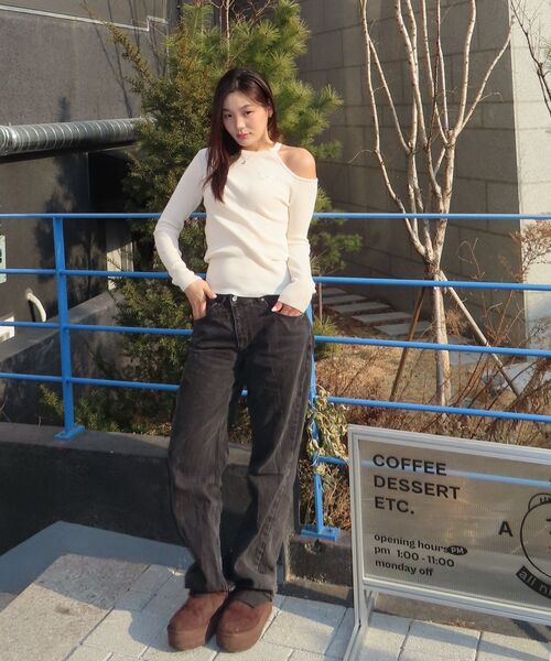 NICK&NICOLE（ニックアンドニコール）の「CUT OUT BUTTERFLY KNIT_CREAM（ニット/セーター・レディース・その他・FREE）」の7枚目の写真