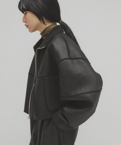 KBF（ケイビーエフ）の「リバーシブルボアジャケット（その他アウター・レディース・ベージュ/ブラック・ONE）」の17枚目の写真